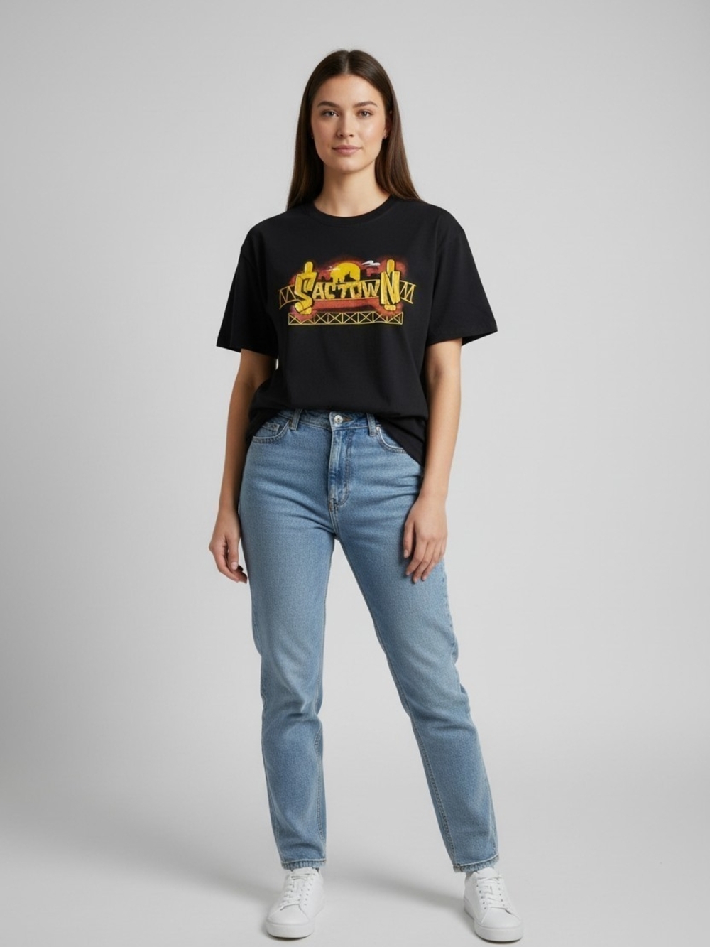 Black Sacramento Graphic Short-Sleeve Tee